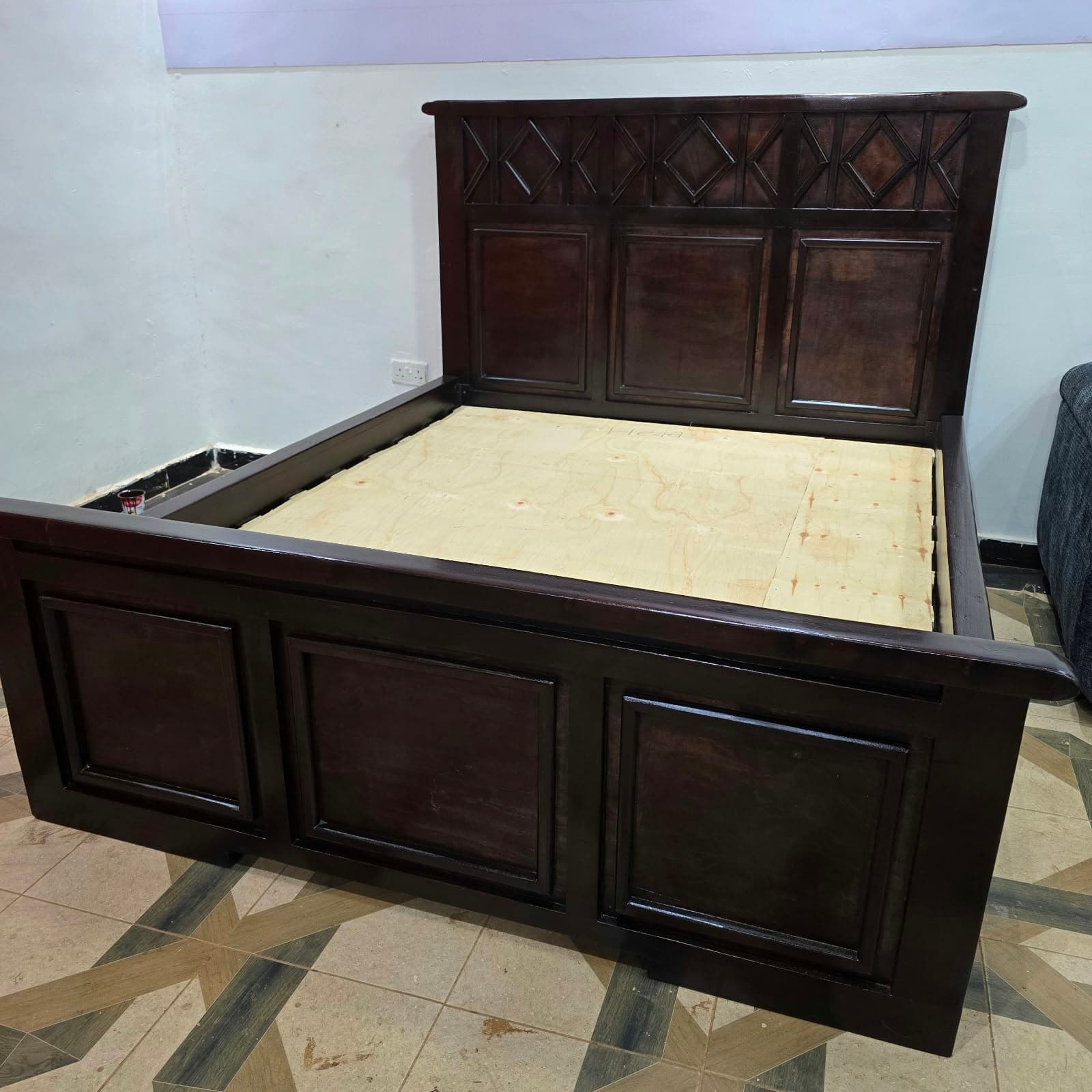 Diamond Panel Bed